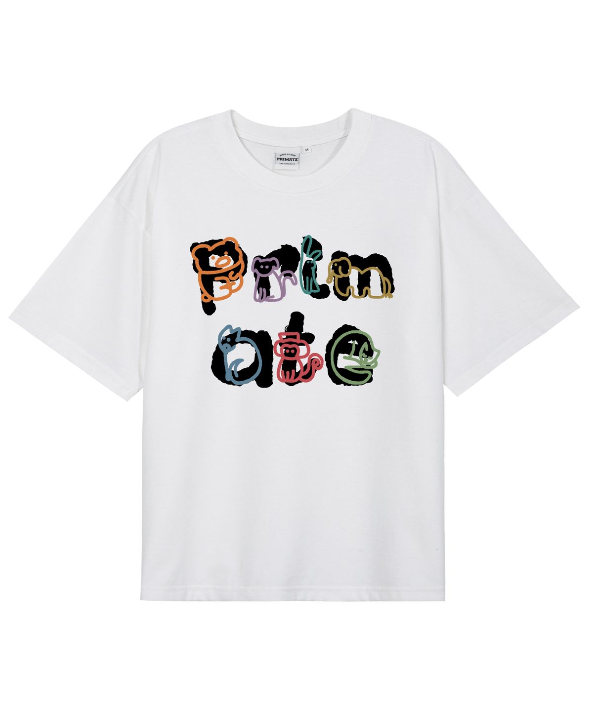 프라임에이트(PRIMATE) TINY ZOO 오버핏 반팔티셔츠 5 COLORS