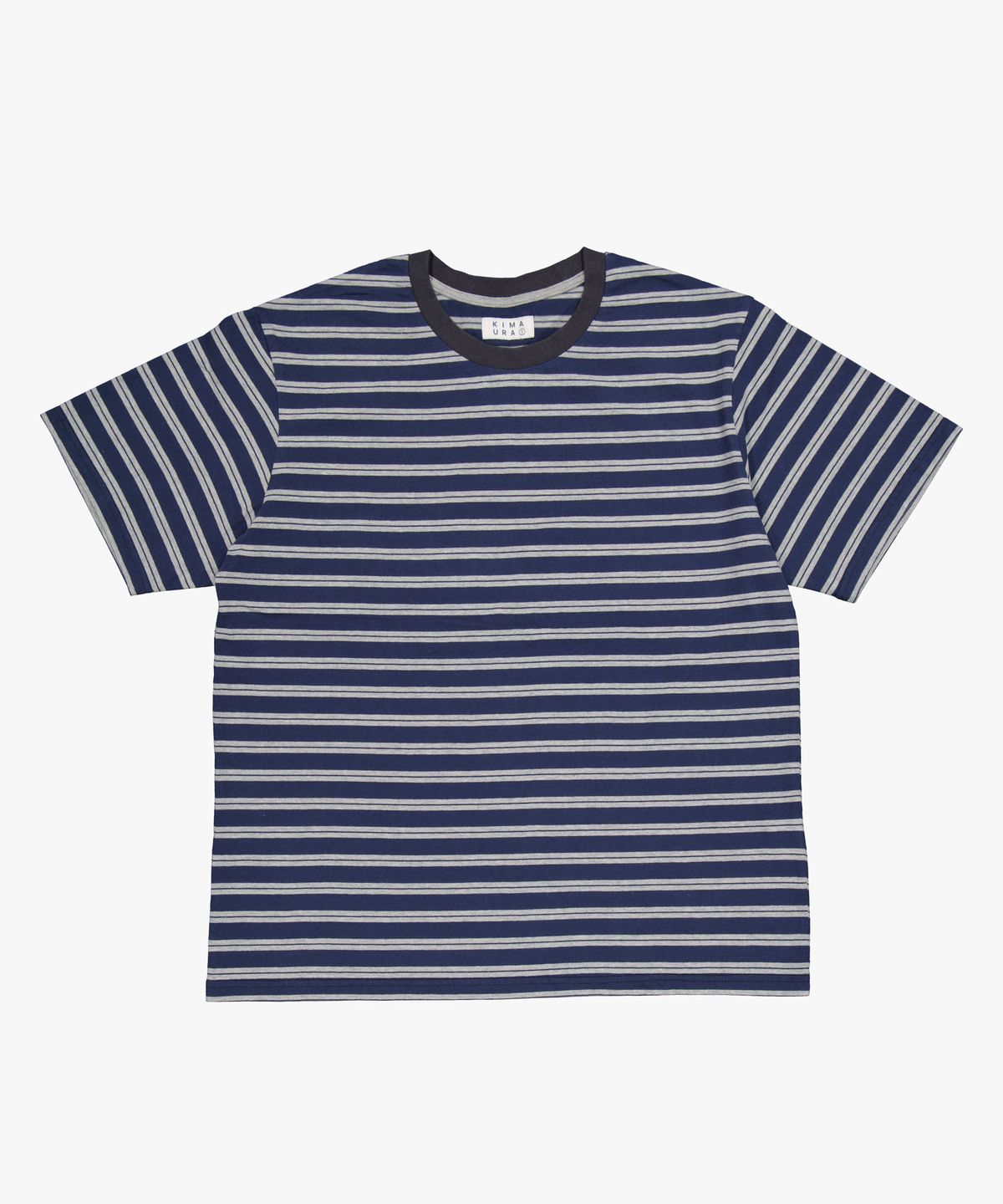 키마우라(KIMAURA) Striped S/S Tee (Navy)
