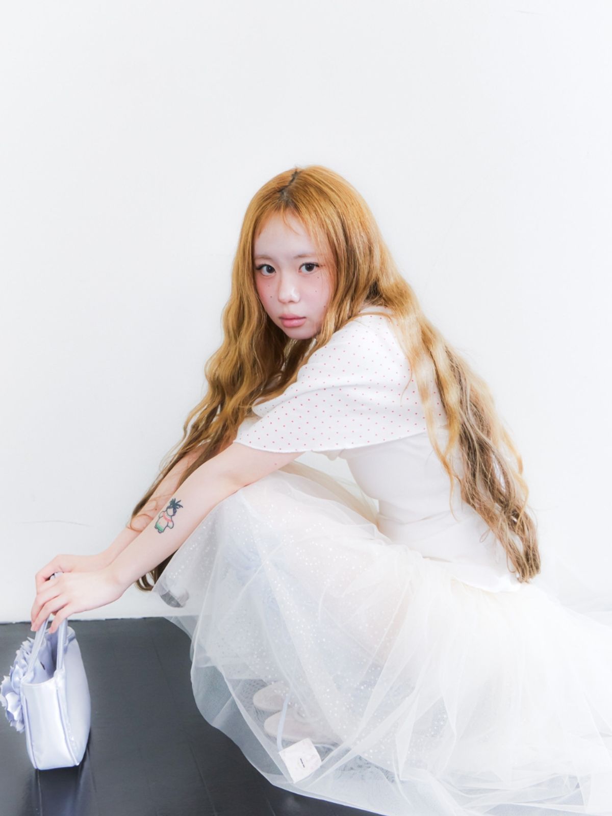 구름킴(GULEMKIM) Cloud marshmallow three-layer fluffy gauze skirt