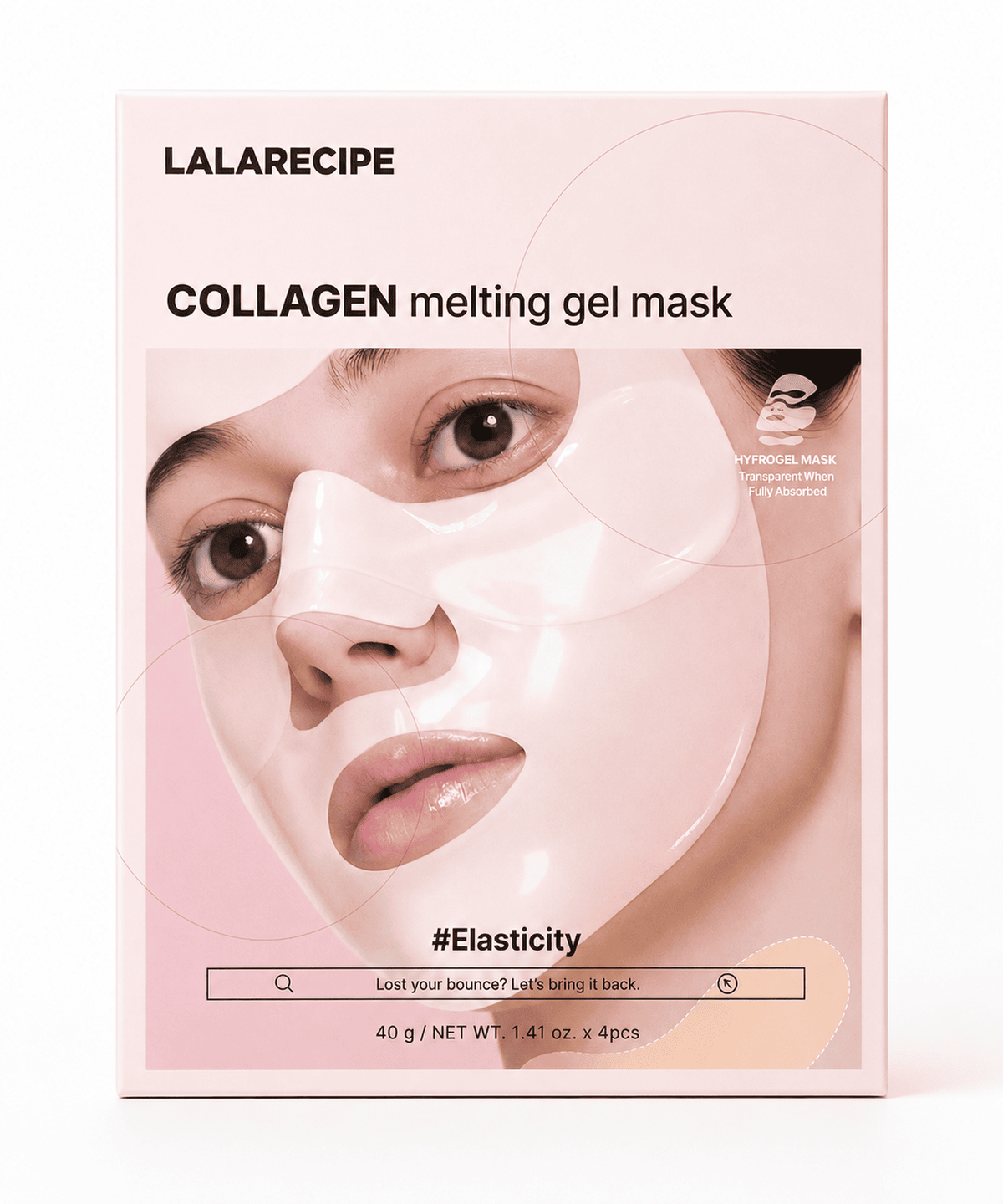 라라레서피(LALARECIPE) 콜라겐 멜팅겔 마스크 4매