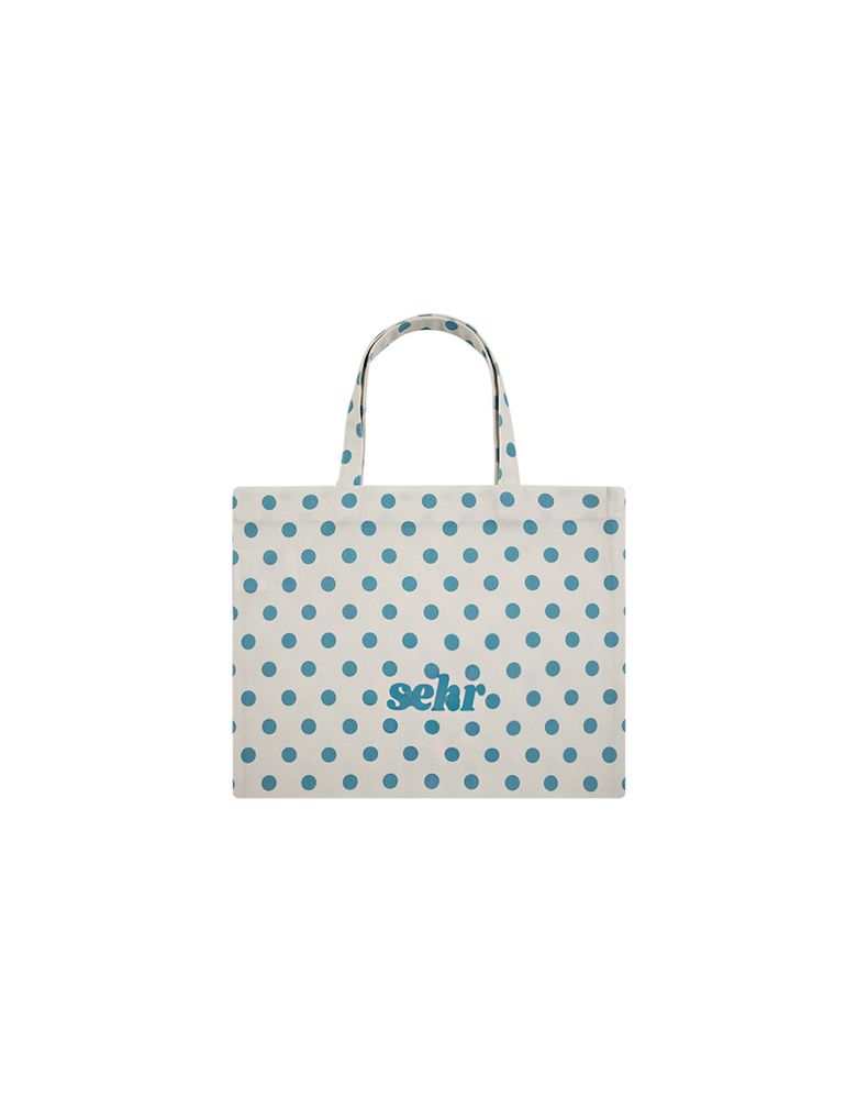 Dot Mini Tote Bag (Blue)