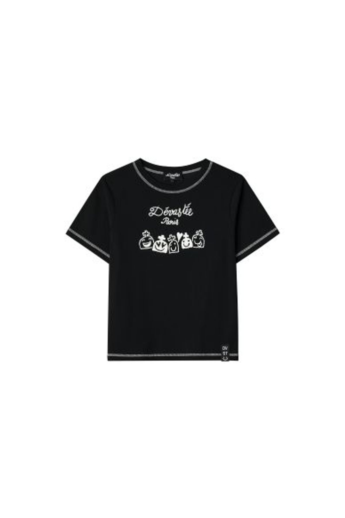 데바스테(DEVASTEE) 아트워크 티셔츠 (ESFDVTP08BLK)