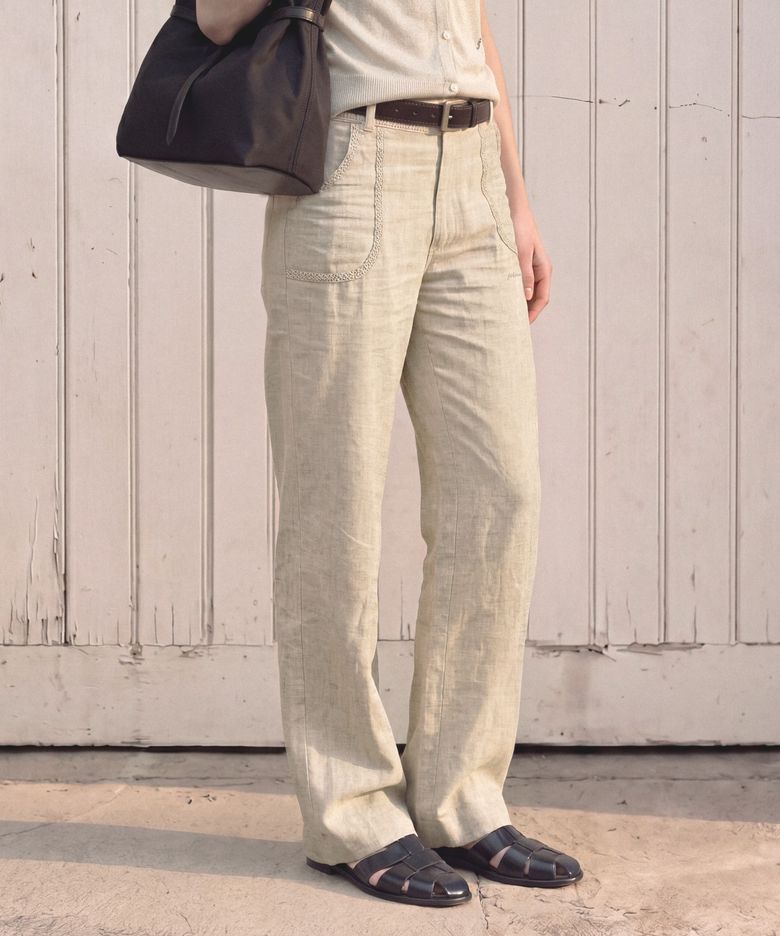 NOIR LINEN PANTS (NATURAL)
