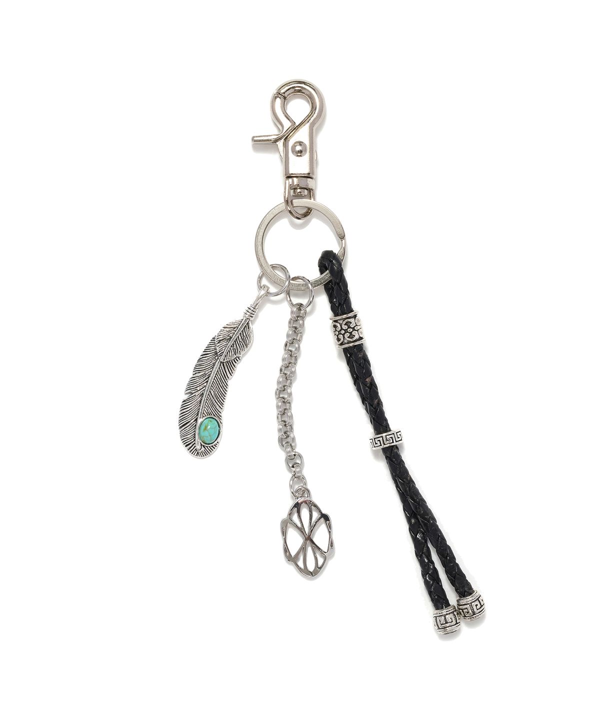 논타입(NONTYPE) SYMBOL WESTERN TURQUOISE KEYRING (SILVER)