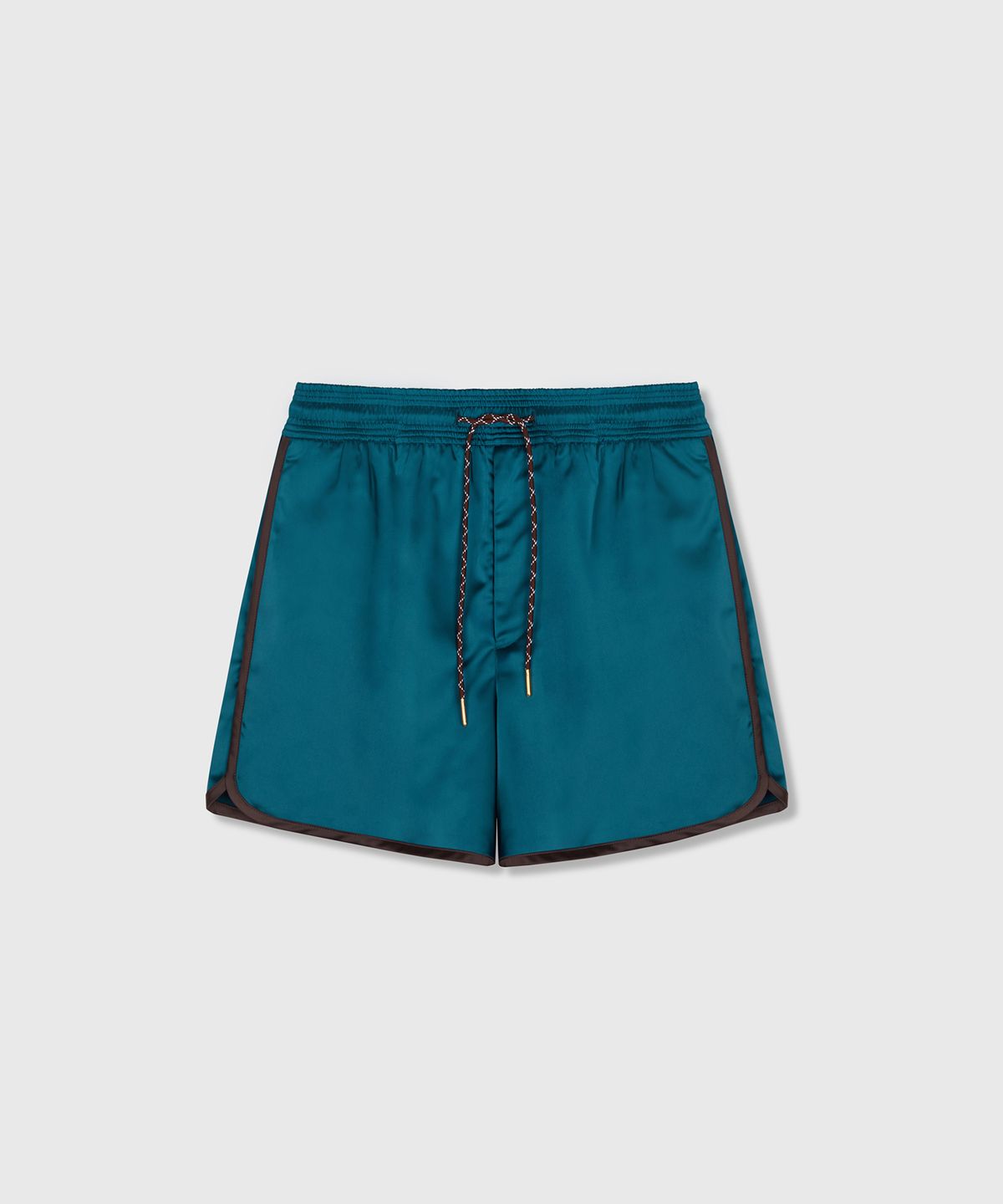 타일레(TAILLE) POBE SATIN TRACK SHORTS PETROL
