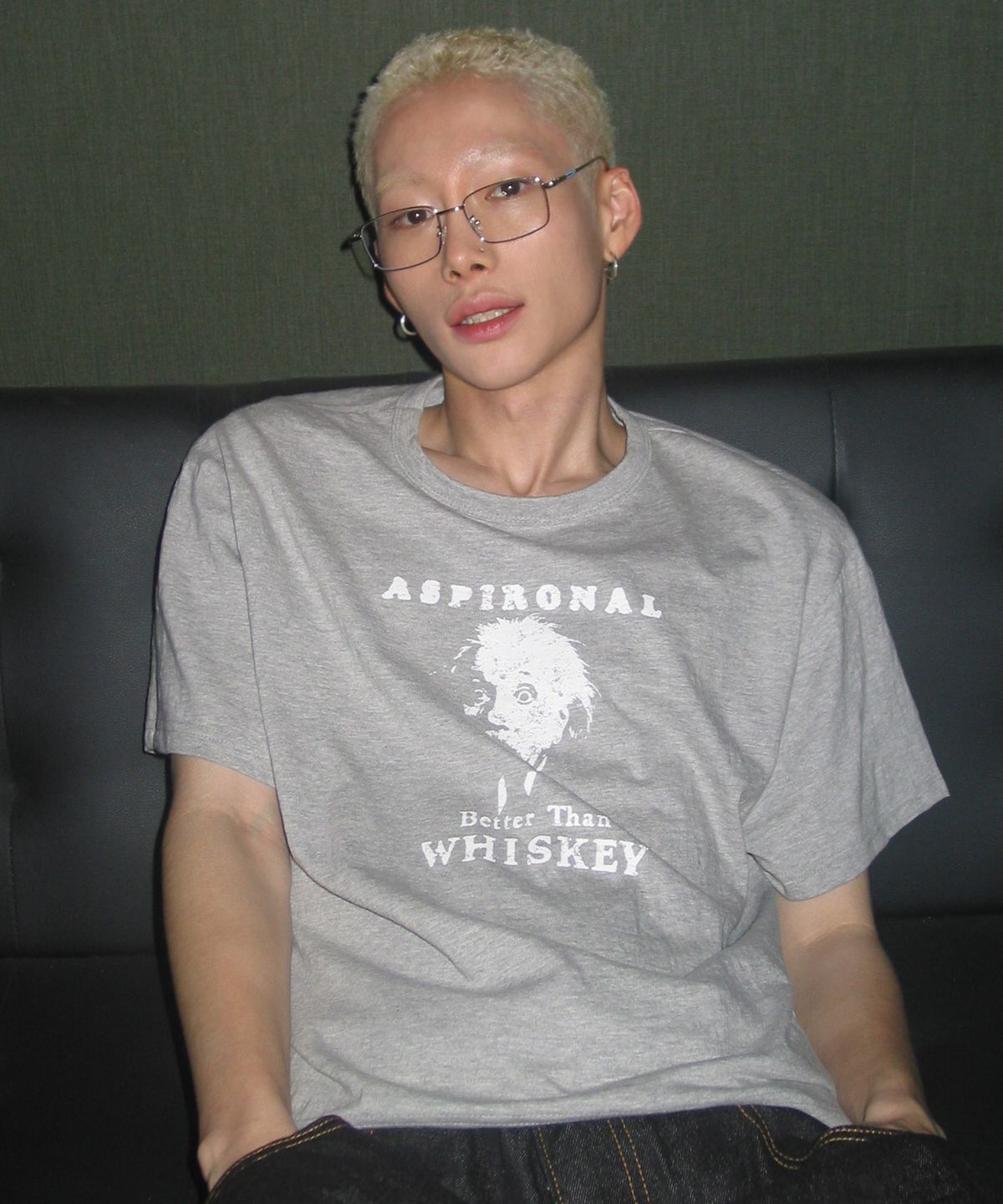 스켈리웩(SCALLYWAG) ASPIRONAL 슬라브 크롭 티셔츠[그레이]