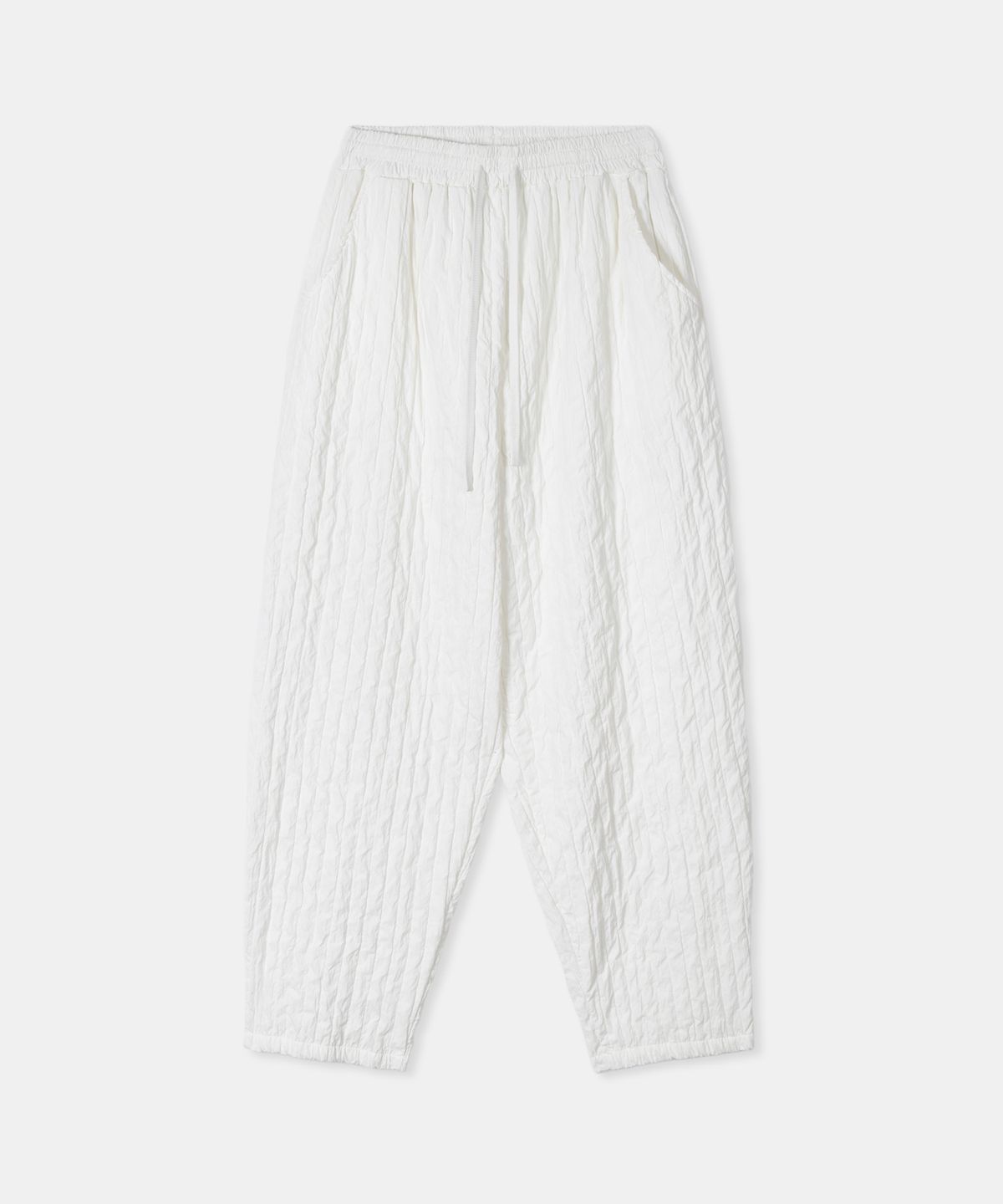 디앤드퀘스천(THEENDQUESTION) Pleats balloon pants / WHITE