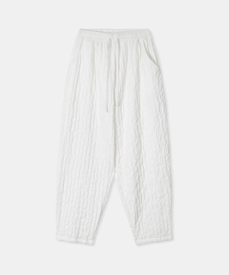 Pleats balloon pants / WHITE