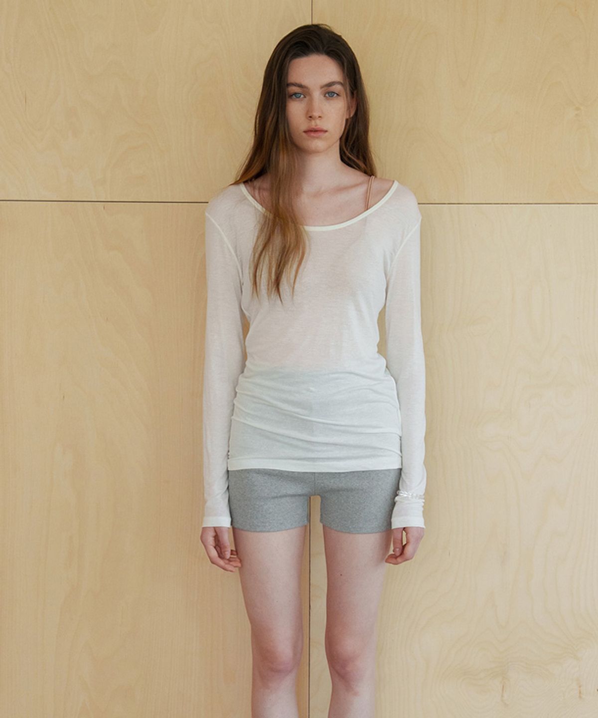 스러움(SEUREOUM) Natural Linen Top_Ivory
