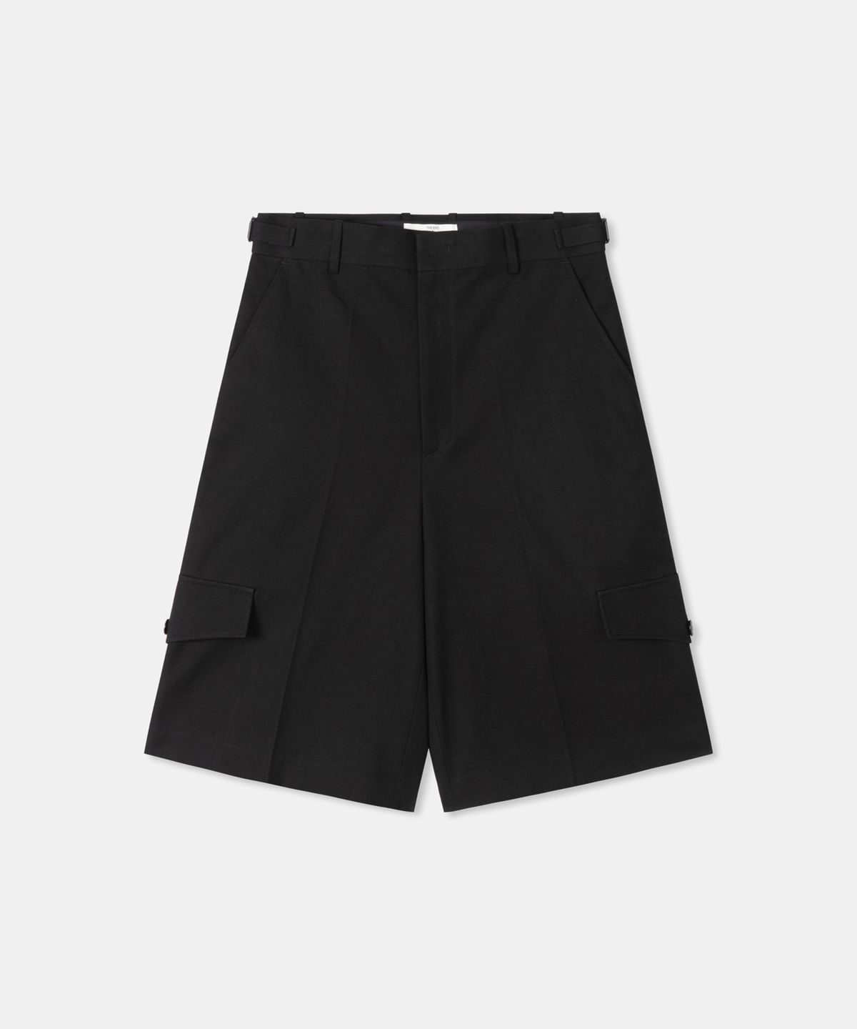 디앤드퀘스천(THEENDQUESTION) Oxford half pants / BLACK