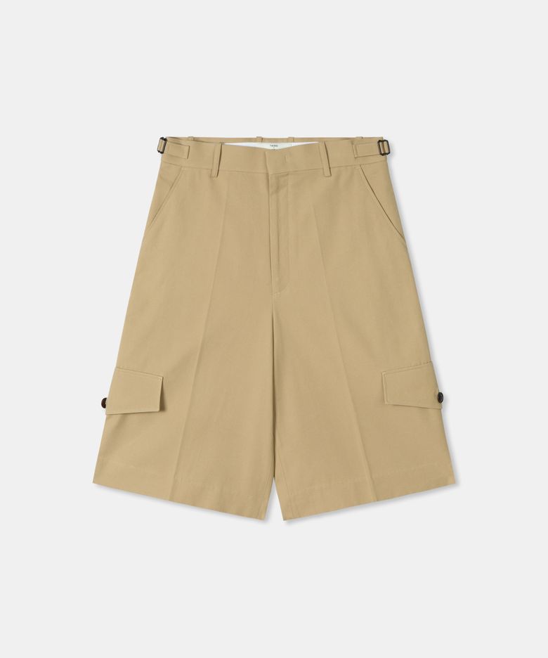 Oxford half pants / BEIGE