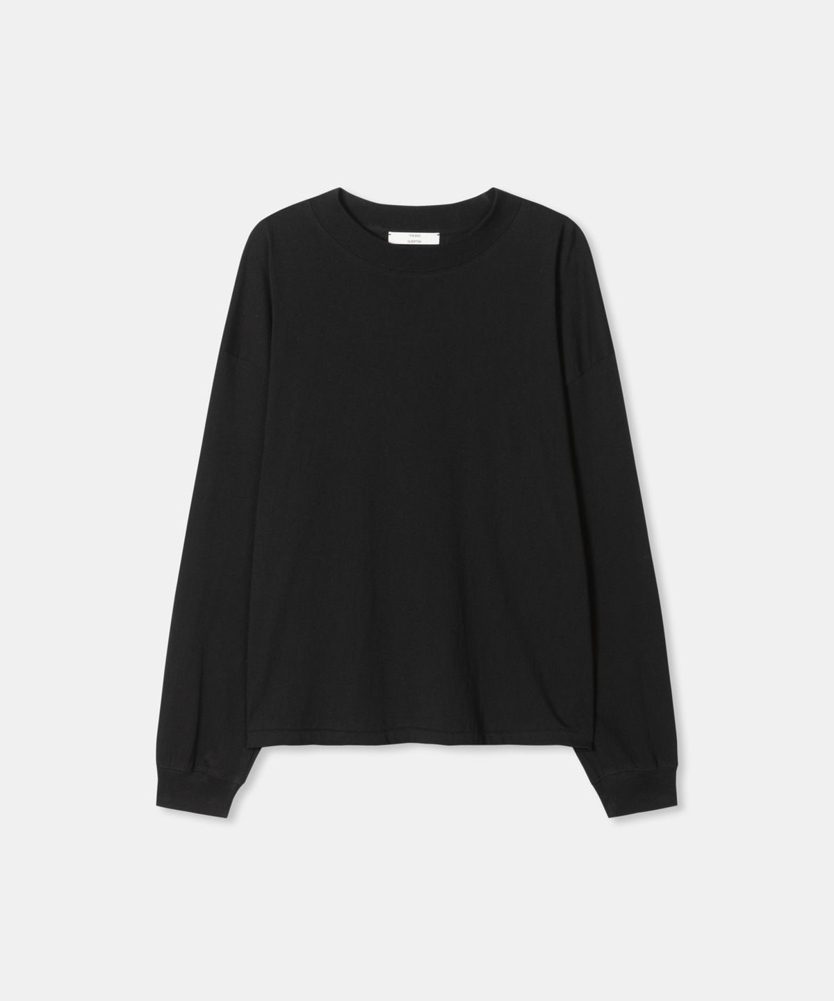 디앤드퀘스천(THEENDQUESTION) Bio-washed t-shirt / BLACK