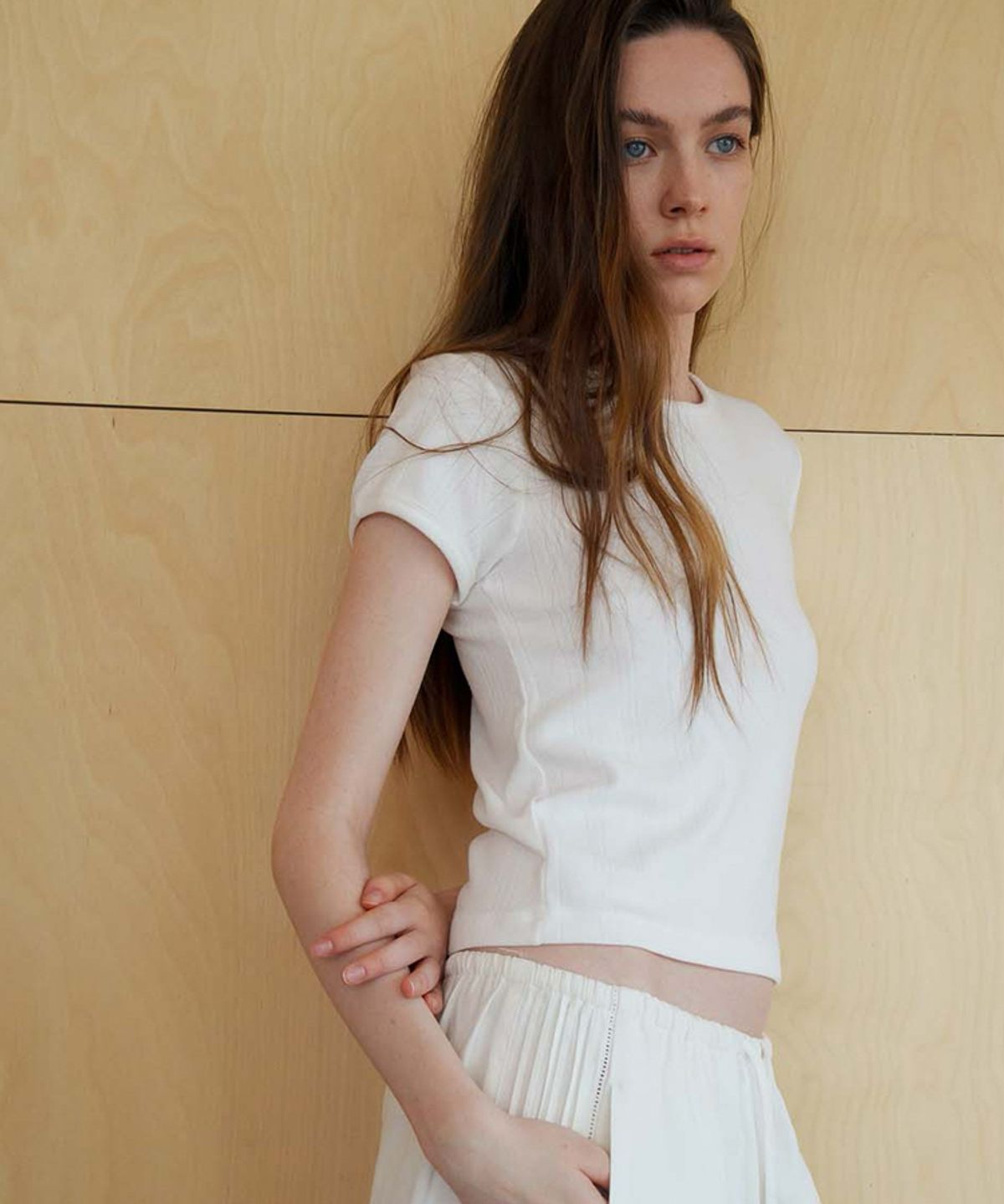 스러움(SEUREOUM) Soft Pointelle Top_Ivory