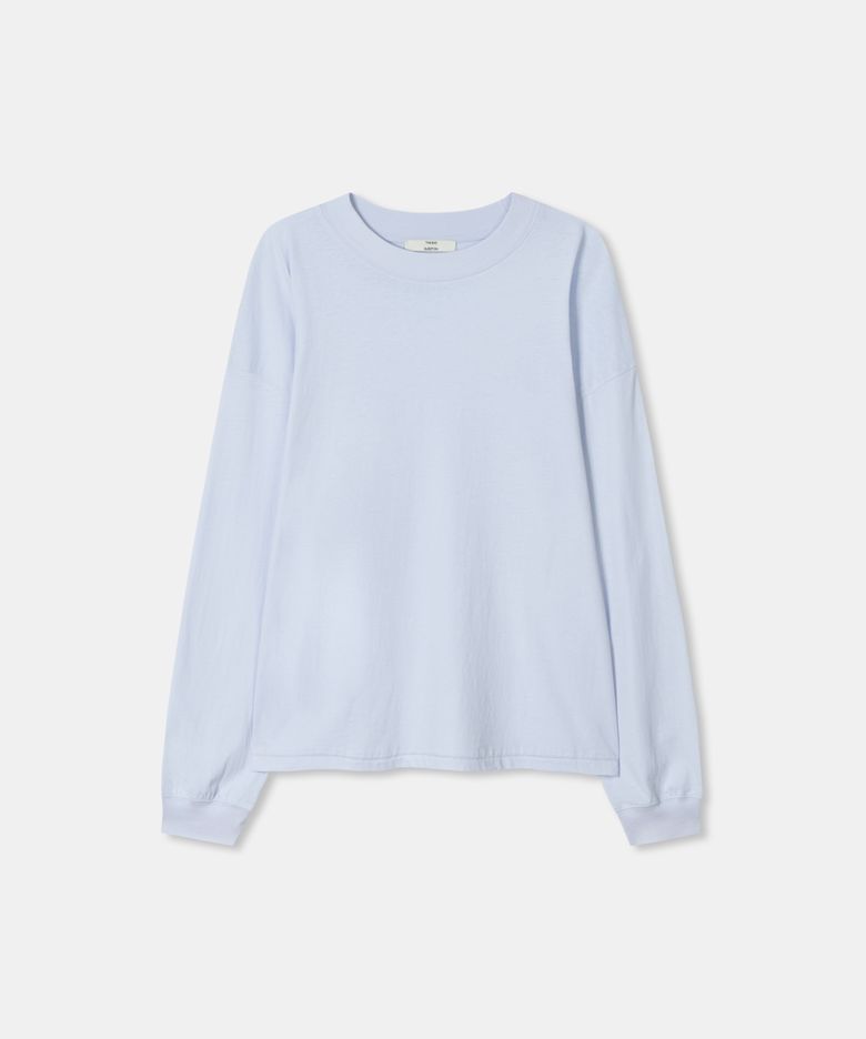 Bio-washed t-shirt / LIGHT BLUE