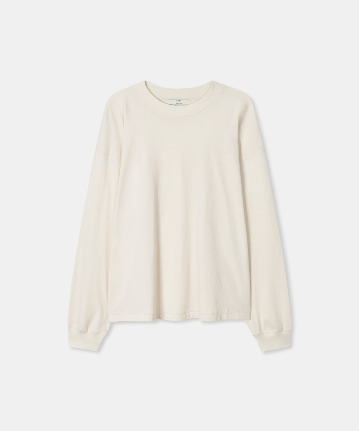 디앤드퀘스천(THEENDQUESTION) Bio-washed t-shirt / IVORY