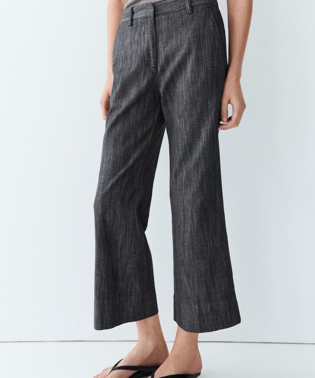 마시모두띠(MASSIMO DUTTI) 크롭 플레어 팬츠
