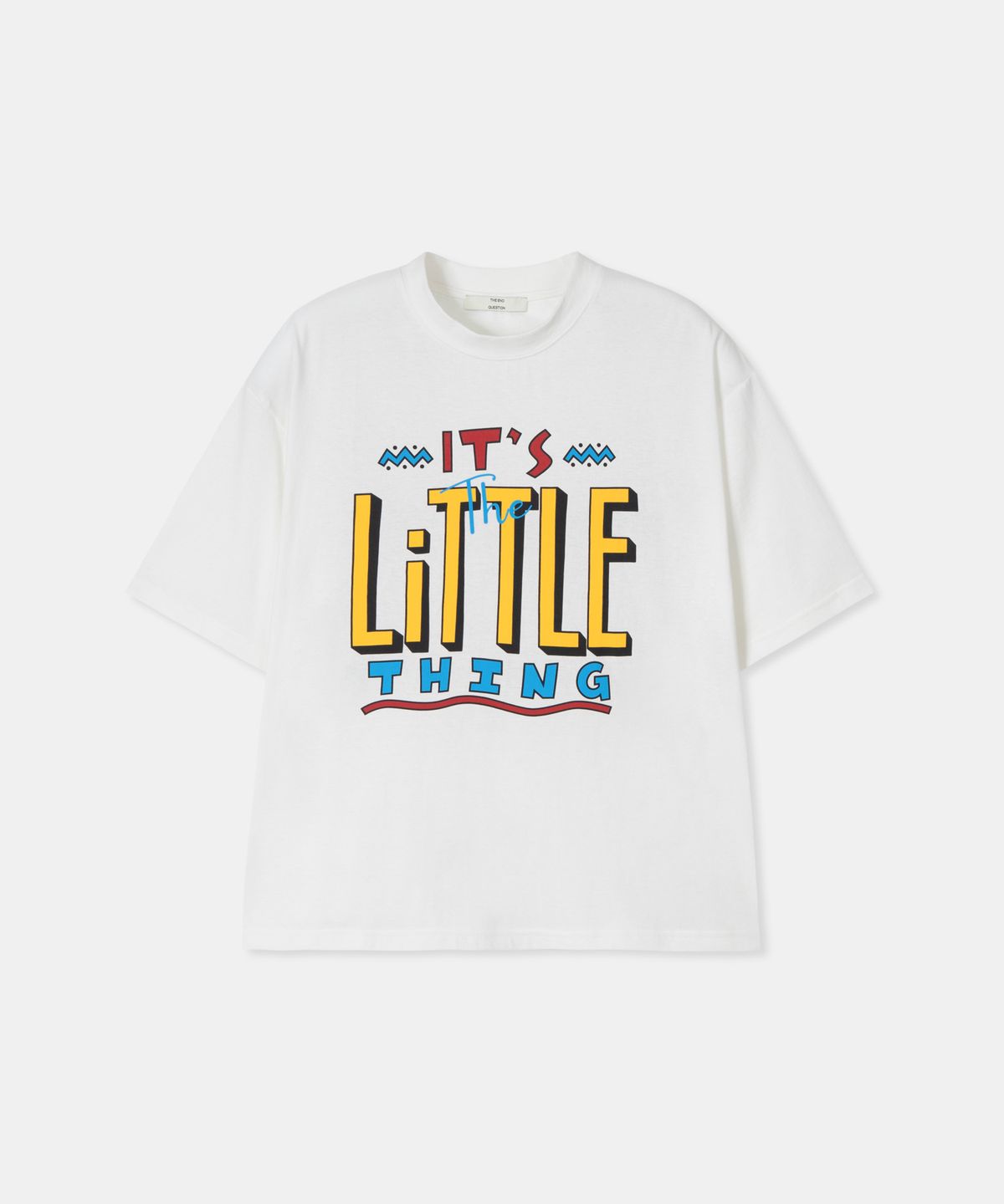 디앤드퀘스천(THEENDQUESTION) Little thing print t-shirt / WHITE