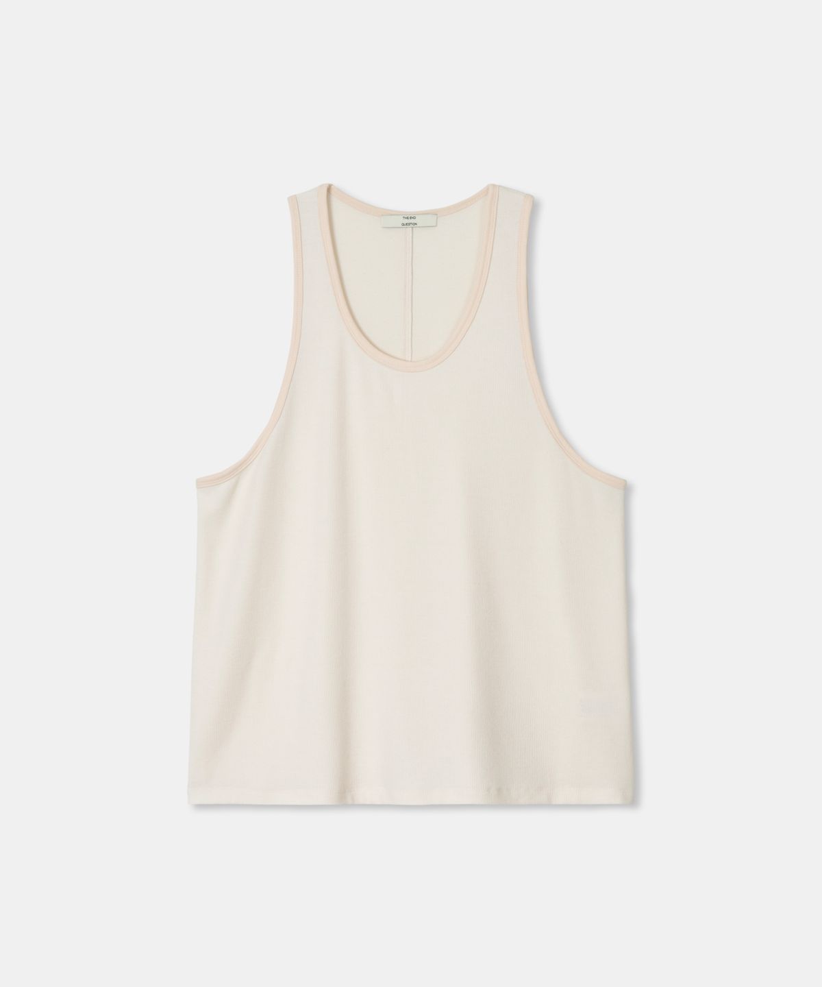 디앤드퀘스천(THEENDQUESTION) Loose sleeveless t-shirt / IVORY