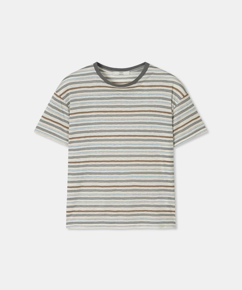 Cool stripe t-shirt / GRAY