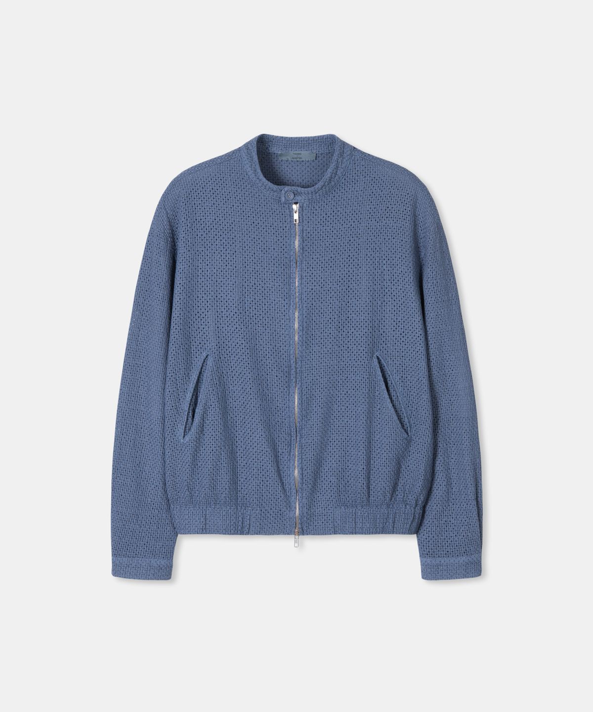 디앤드퀘스천(THEENDQUESTION) Lace blouson jumper / BLUE