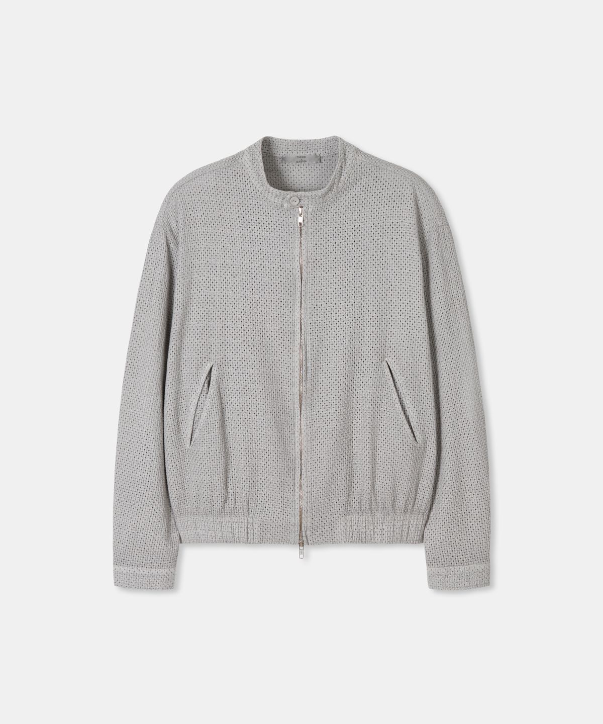 디앤드퀘스천(THEENDQUESTION) Lace blouson jumper / GRAY