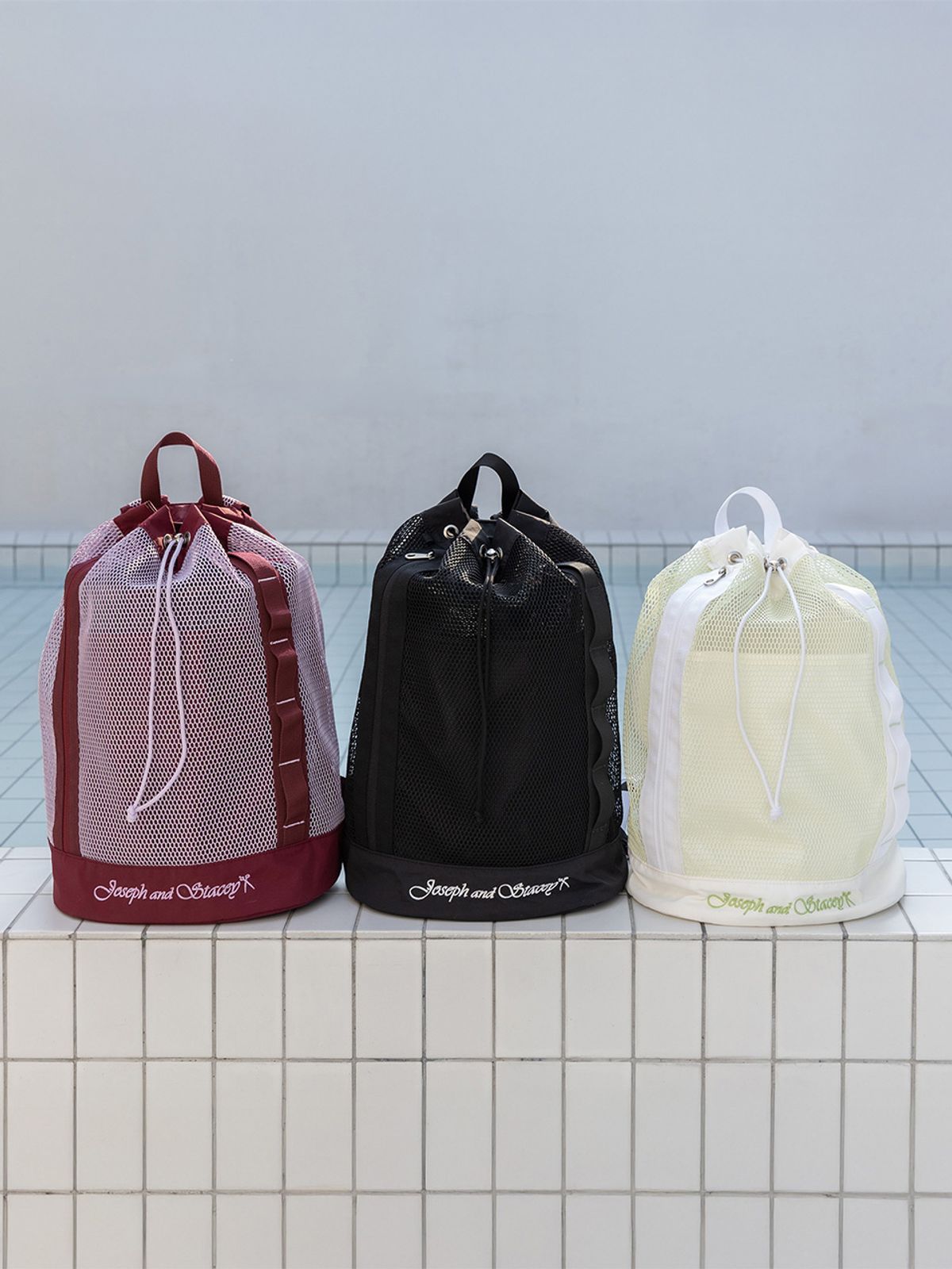 조셉앤스테이시(JOSEPH&STACEY) Drawstring Light Mesh Backpack (ALL)