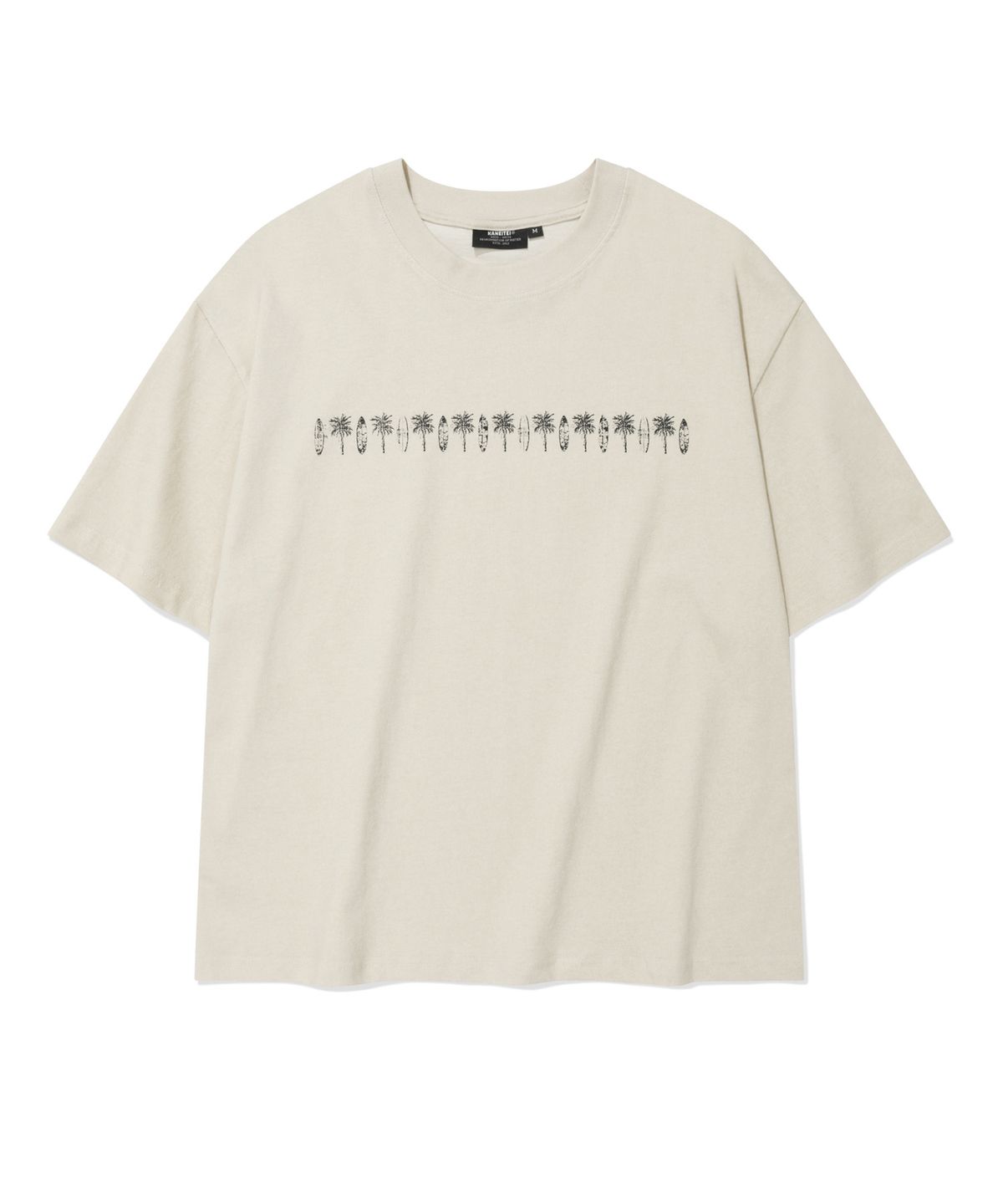 카네이테이(KANEITEI) [현킴 X KNT] PIG PARM CROP SHORT SLEEVE (PIGMENT BEIGE)