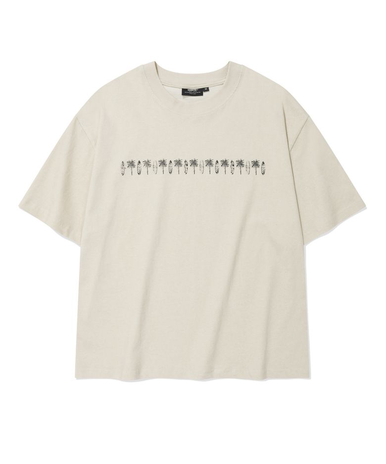 [현킴 X KNT] PIG PARM CROP SHORT SLEEVE (PIGMENT BEIGE)