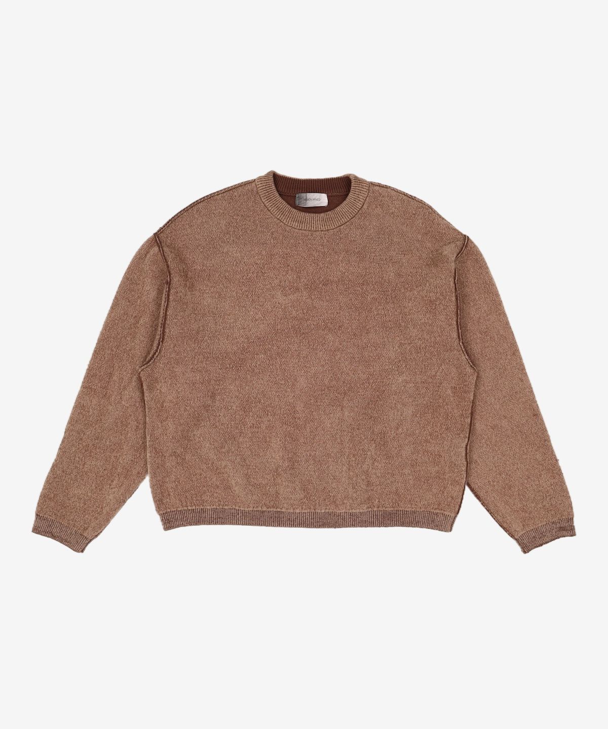 메종미네드(MAISON MINED) REVERSIBLE COLOURWAY KNIT BEIGE M