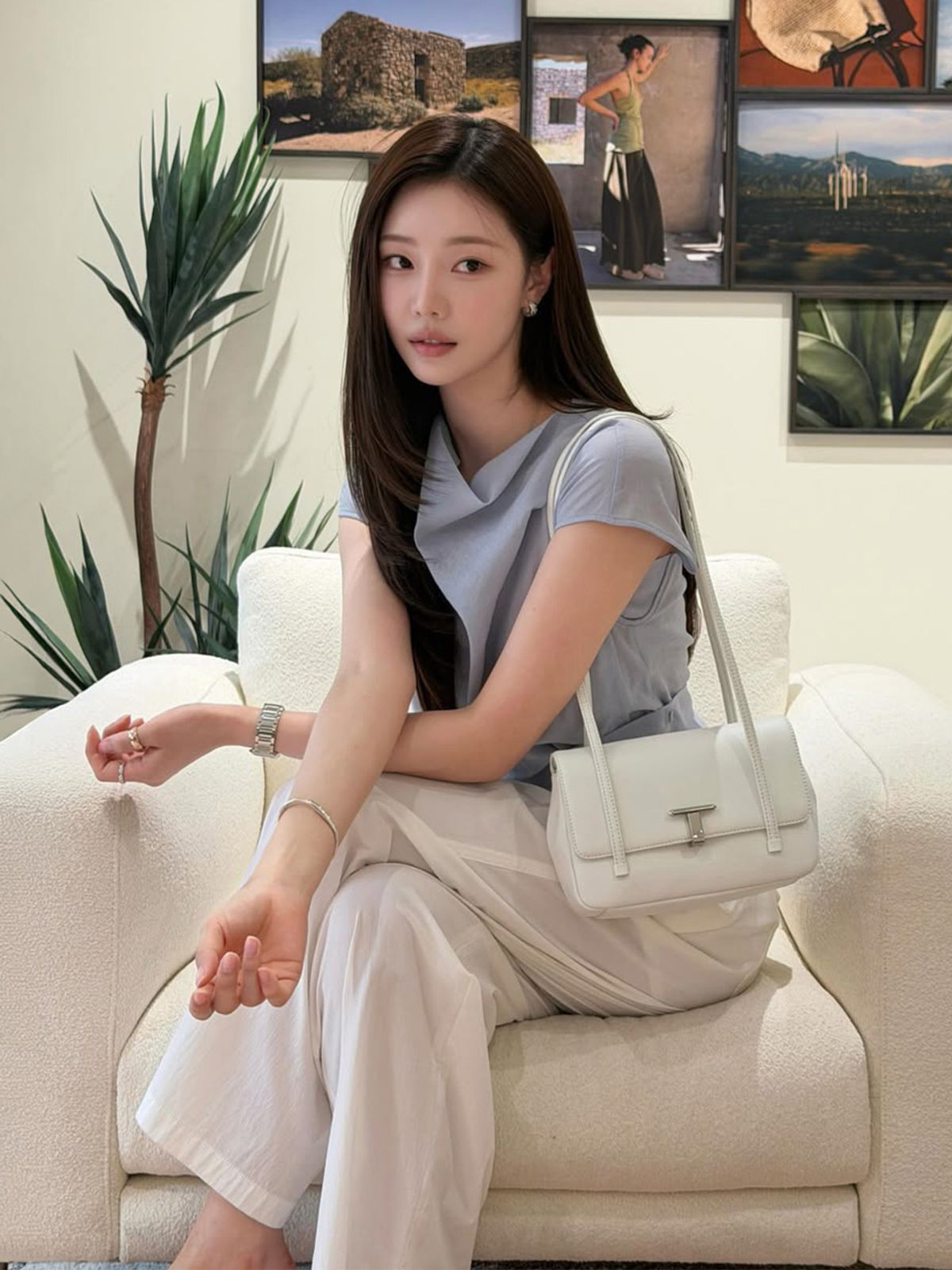 조이그라이슨(JOY GRYSON) 트라이베카 소프트 숄더백 LW6SB1500_GP