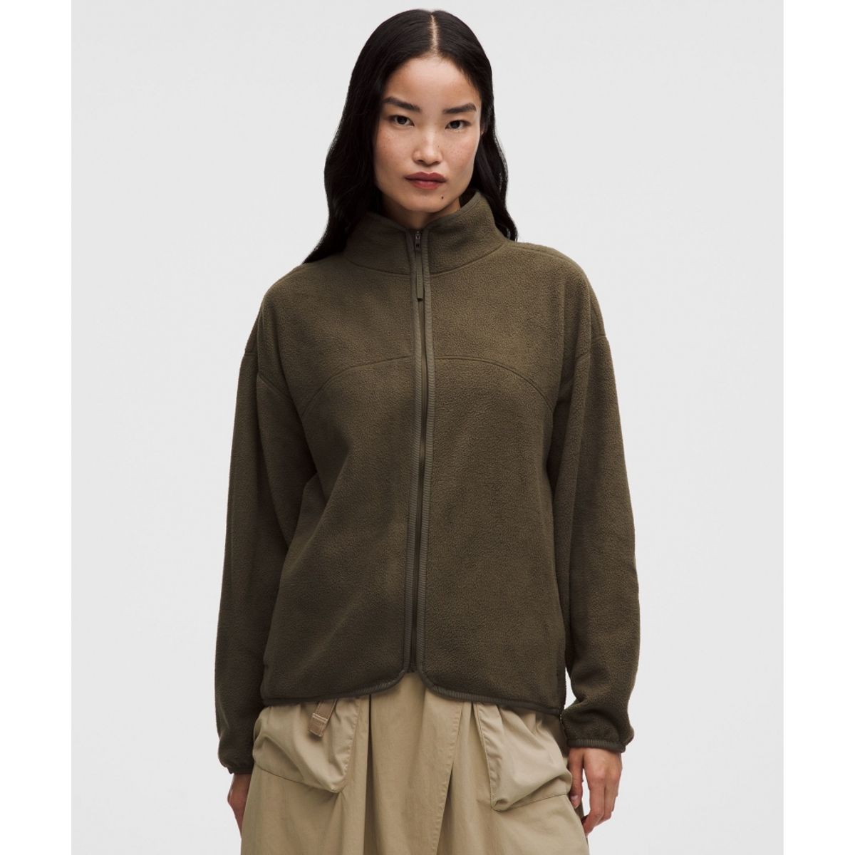 룰루레몬(LULULEMON) 텀블드 플리스 풀집 재킷  OVBR