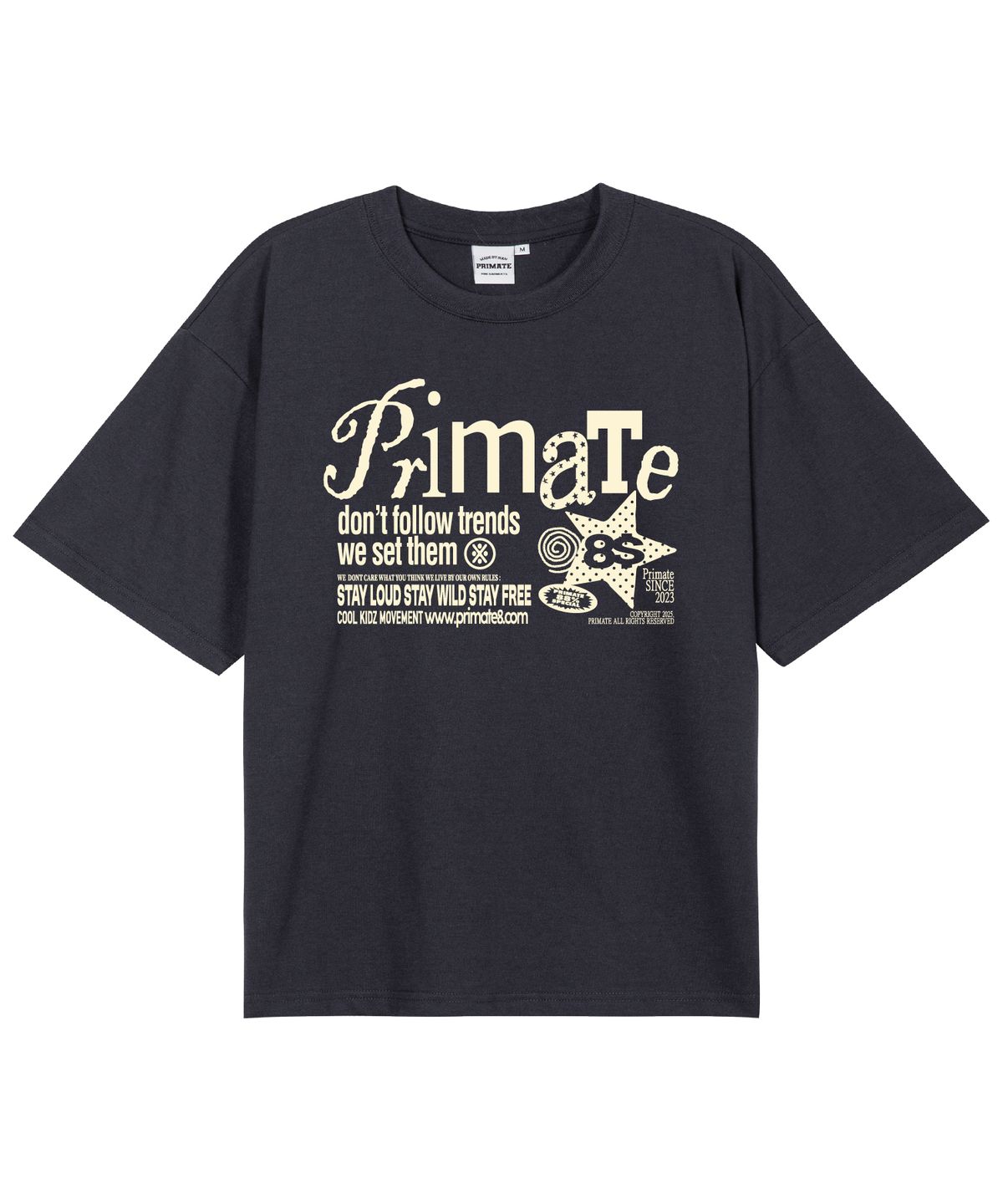 프라임에이트(PRIMATE) RUNIC 오버핏 반팔티셔츠 6 COLORS
