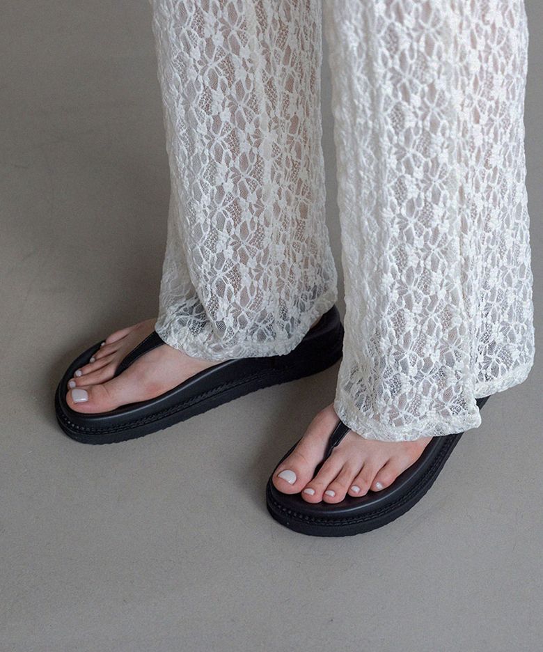 RAEL Flip-Flop Sandals_ black, white 라엘 플립플랍 샌들 4cm