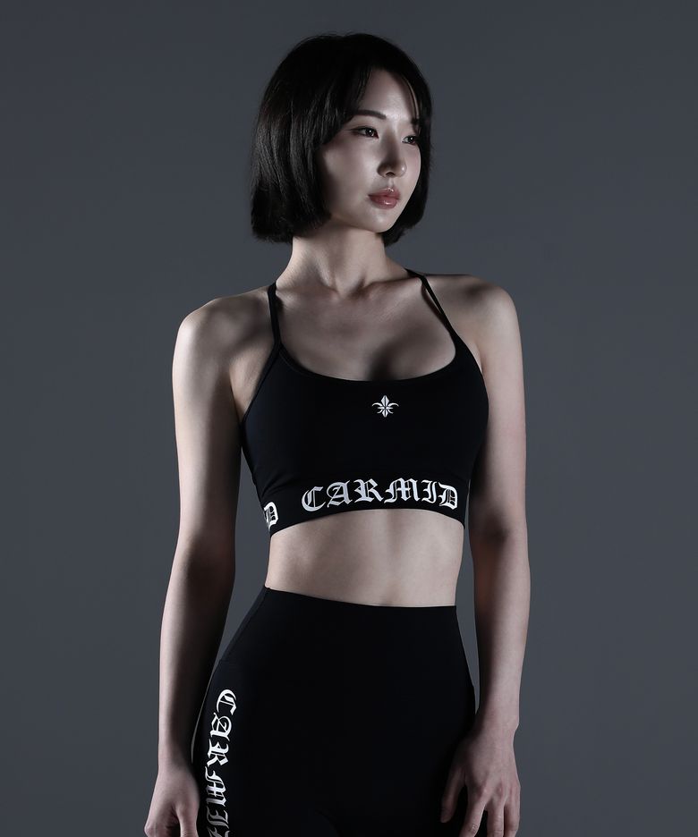 (W) 노블 레터링 브라탑 [블랙]