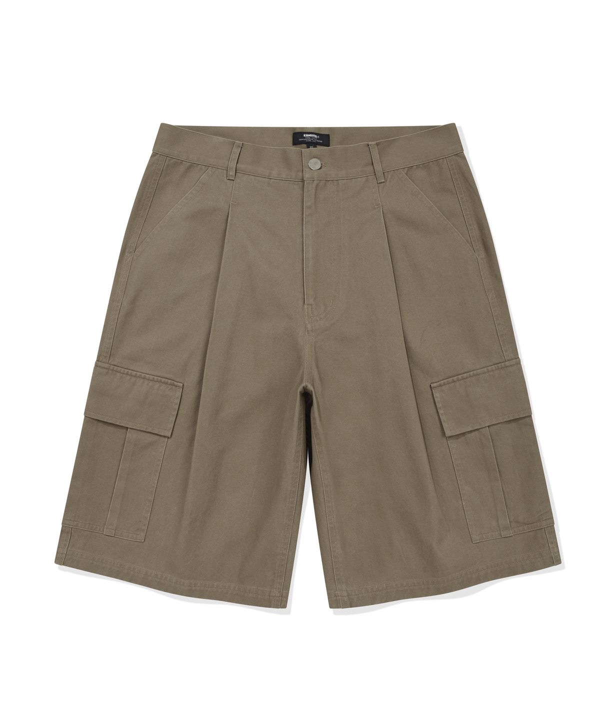 카네이테이(KANEITEI) [현킴 X KNT] COTTON WASHED BERMUDA SHORTS (BEIGE)