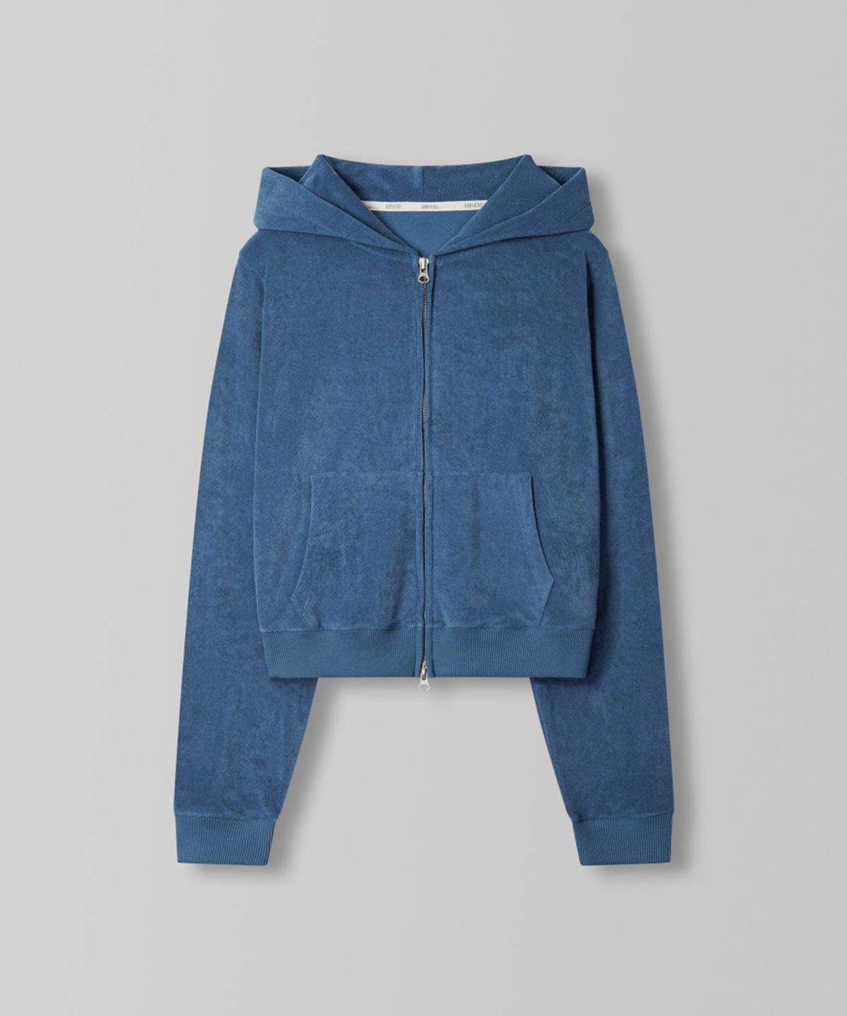 108파운드(108POUND) Terry Slim Hoodie_Ocean Blue