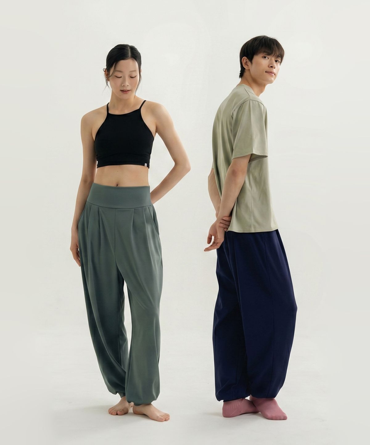 소함소함(SOHAMSOHAM) [Unisex] Banda harem yoga pants_2colors