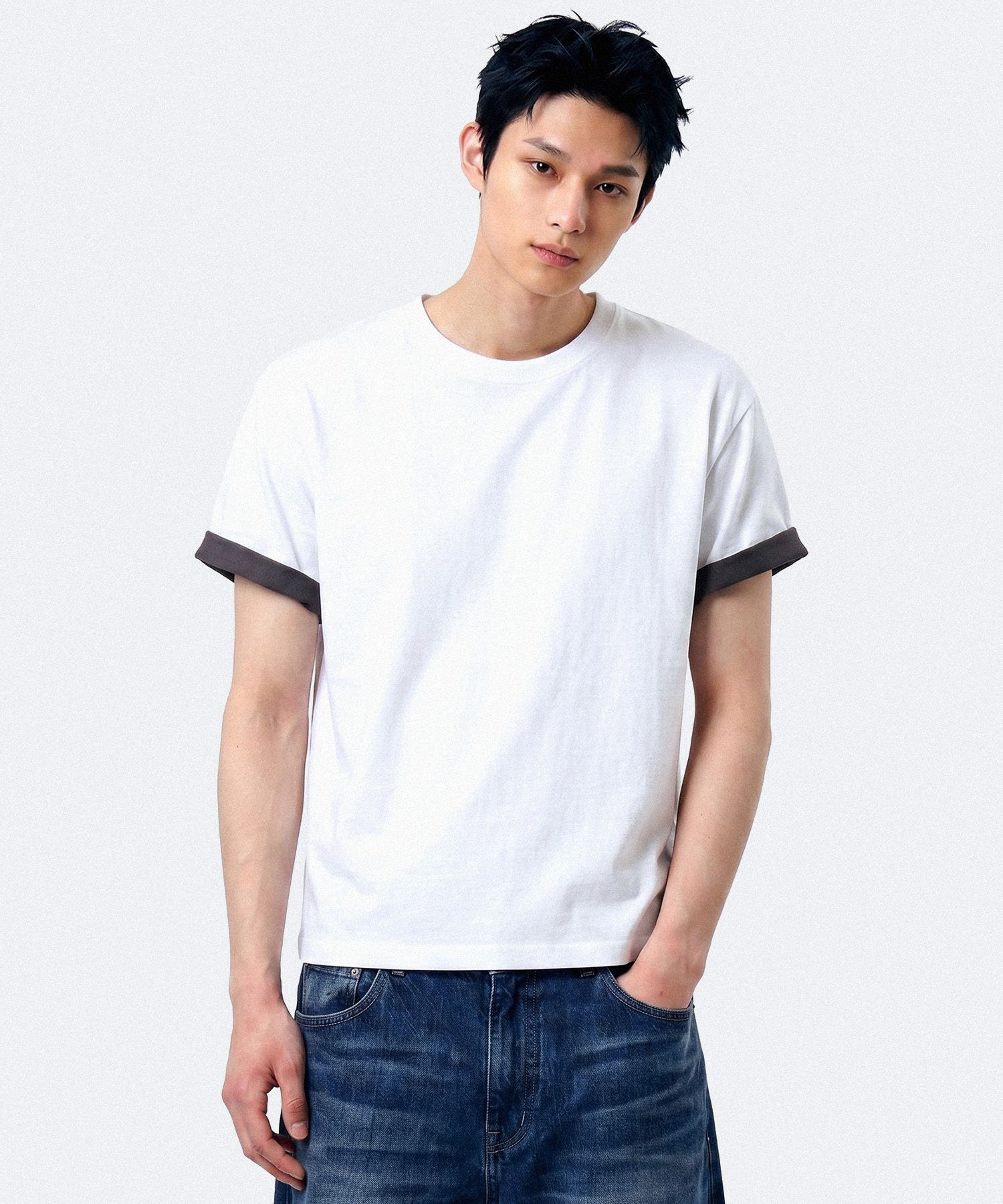 크롭 후드 집업 베스트 블랙 source detail 25
