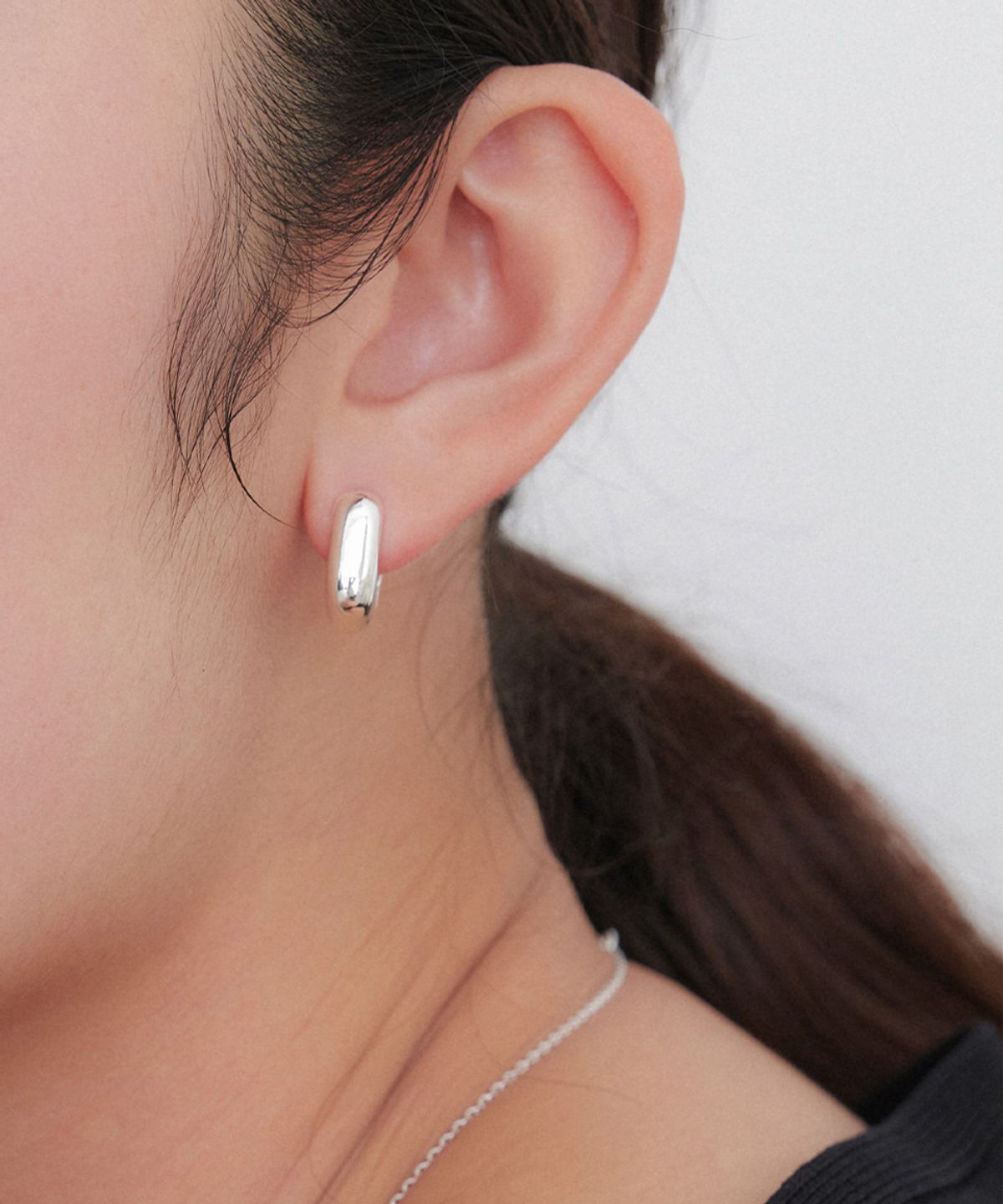 오블라(OVLA) volume square one touch earring_3type JE079