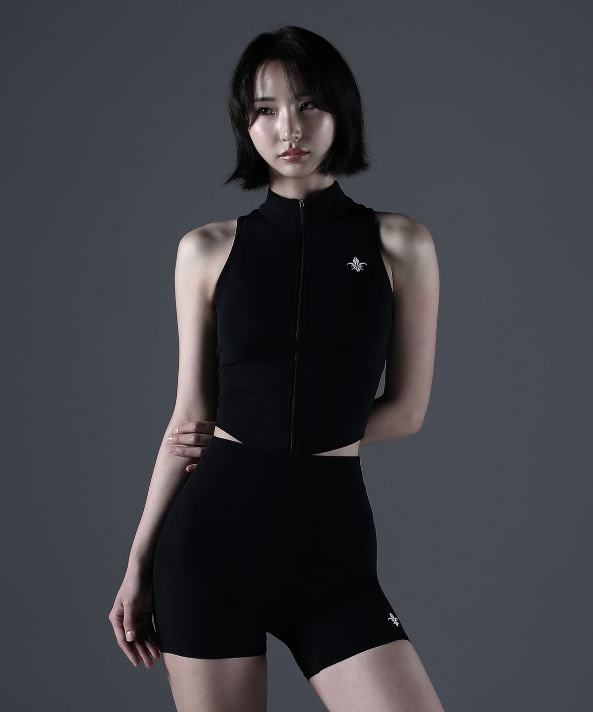 카미드(CARMID) (W) 노블 컴프레션 모크넥 나시 [블랙]