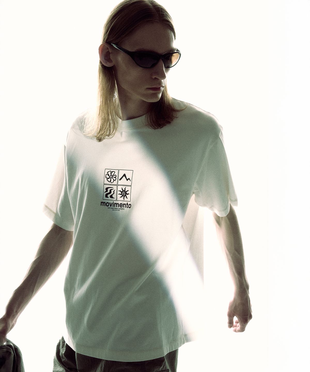일꼬르소(IL CORSO) CRS 「Freeze Cool Cotton 」 다잉 숏 슬리브 티셔츠 화이트