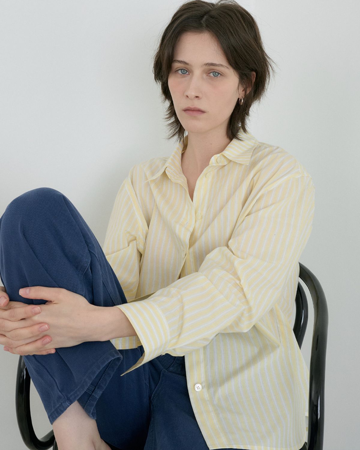 블루브릭(BLUEBRICK) Play stripe shirt (yellow)