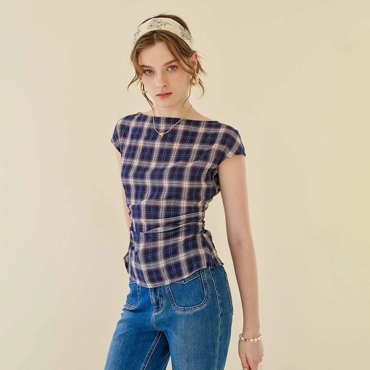 심플레트로(SIMPLE RETRO) SR_Boat collar swing top