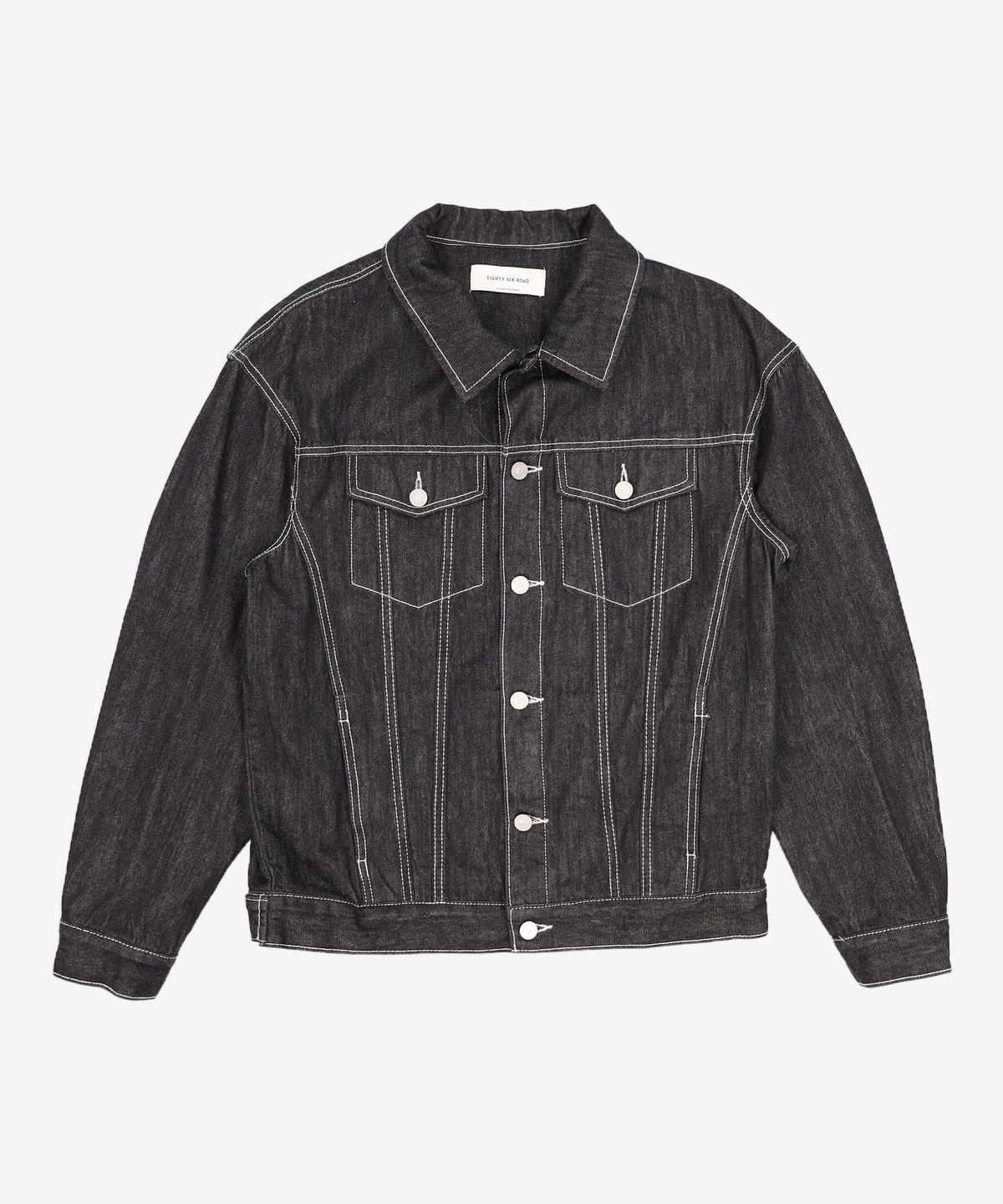 86로드(86ROAD) 2724 Washing denim jacket RAW BLACK M
