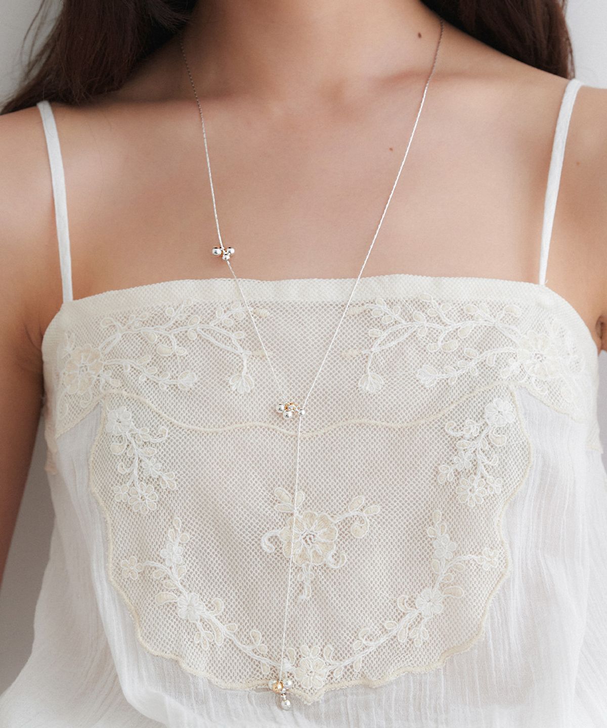 오블라(OVLA) silver grape Y position necklace JN051