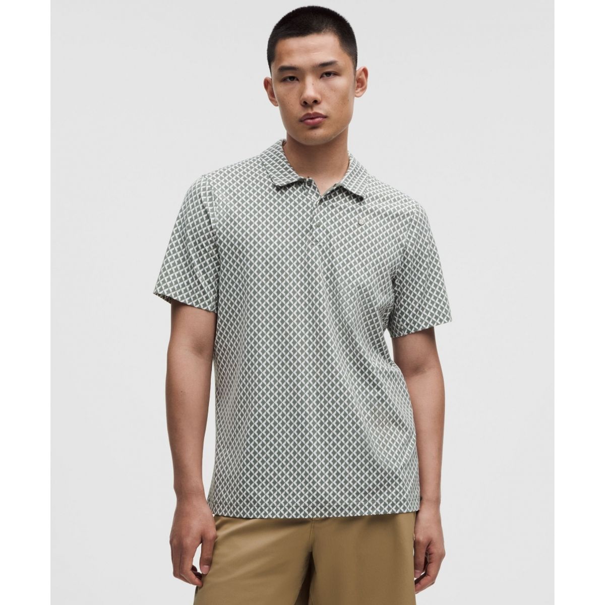 룰루레몬(LULULEMON) 로고 스포츠 폴로 숏슬리브  SQD2