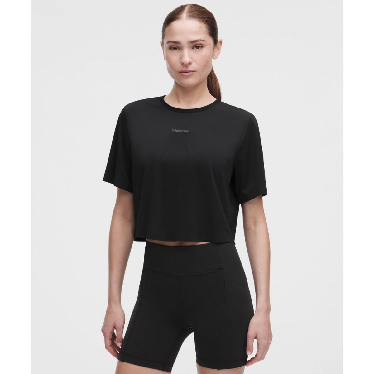 룰루레몬(LULULEMON) 라이트웨이트 릴랙스드 러닝 숏슬리브 셔츠  BLK