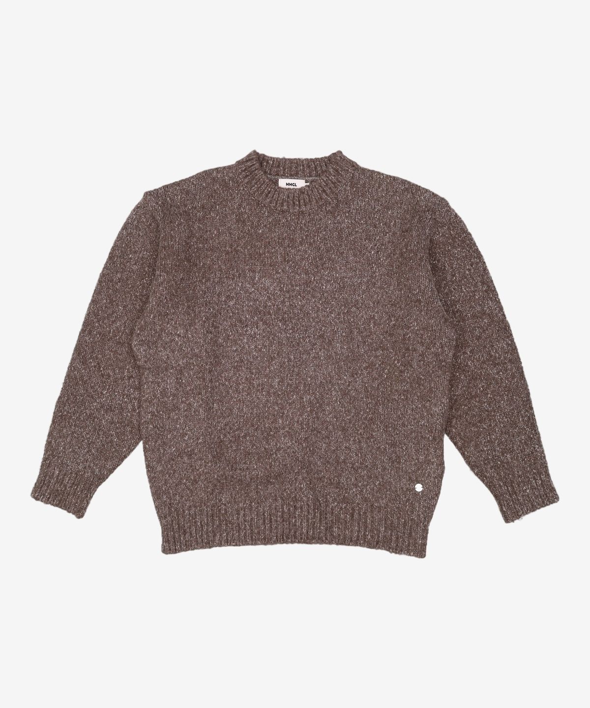 엠엠지엘(MMGL) WOMENS CREW-NECK SWEATER (MIXED BROWN) 4
