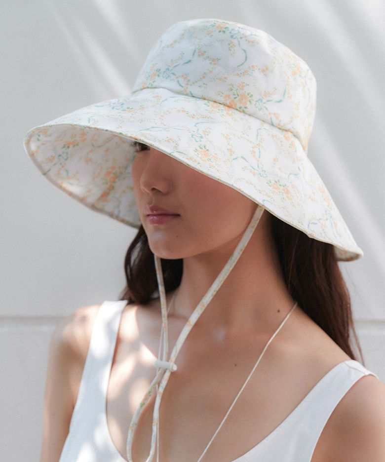 garden bucket hat_orange garden HA068