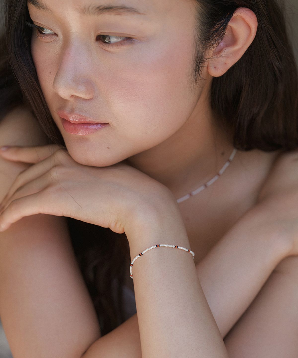 오블라(OVLA) (SILVER 925) bohemian beads baracelet 2color JB013